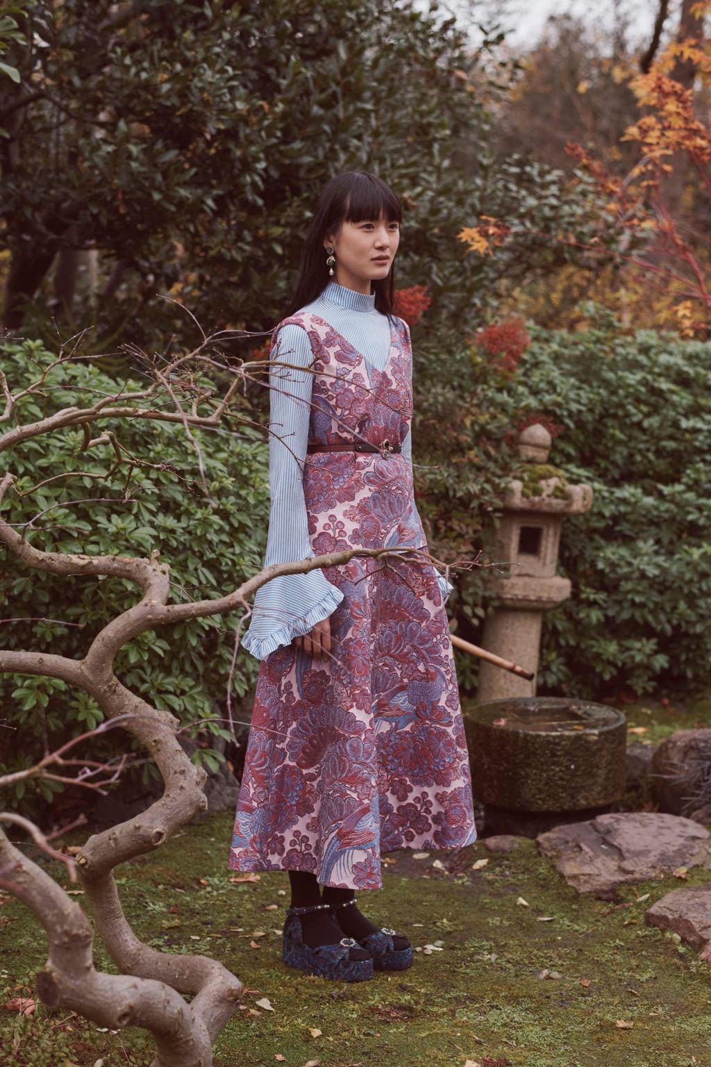 Fashion Week London Pre-Fall 2018 look 22 from the Erdem collection 女装