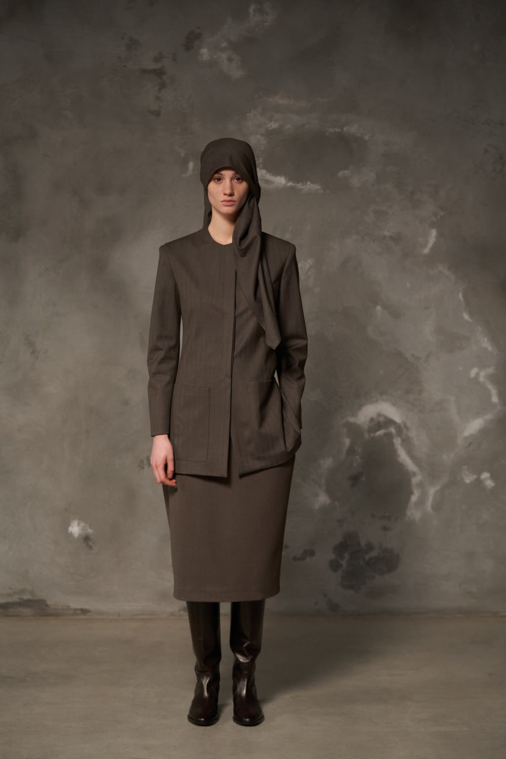 Fashion Week Milan Fall/Winter 2021 look 23 de la collection Calcaterra womenswear