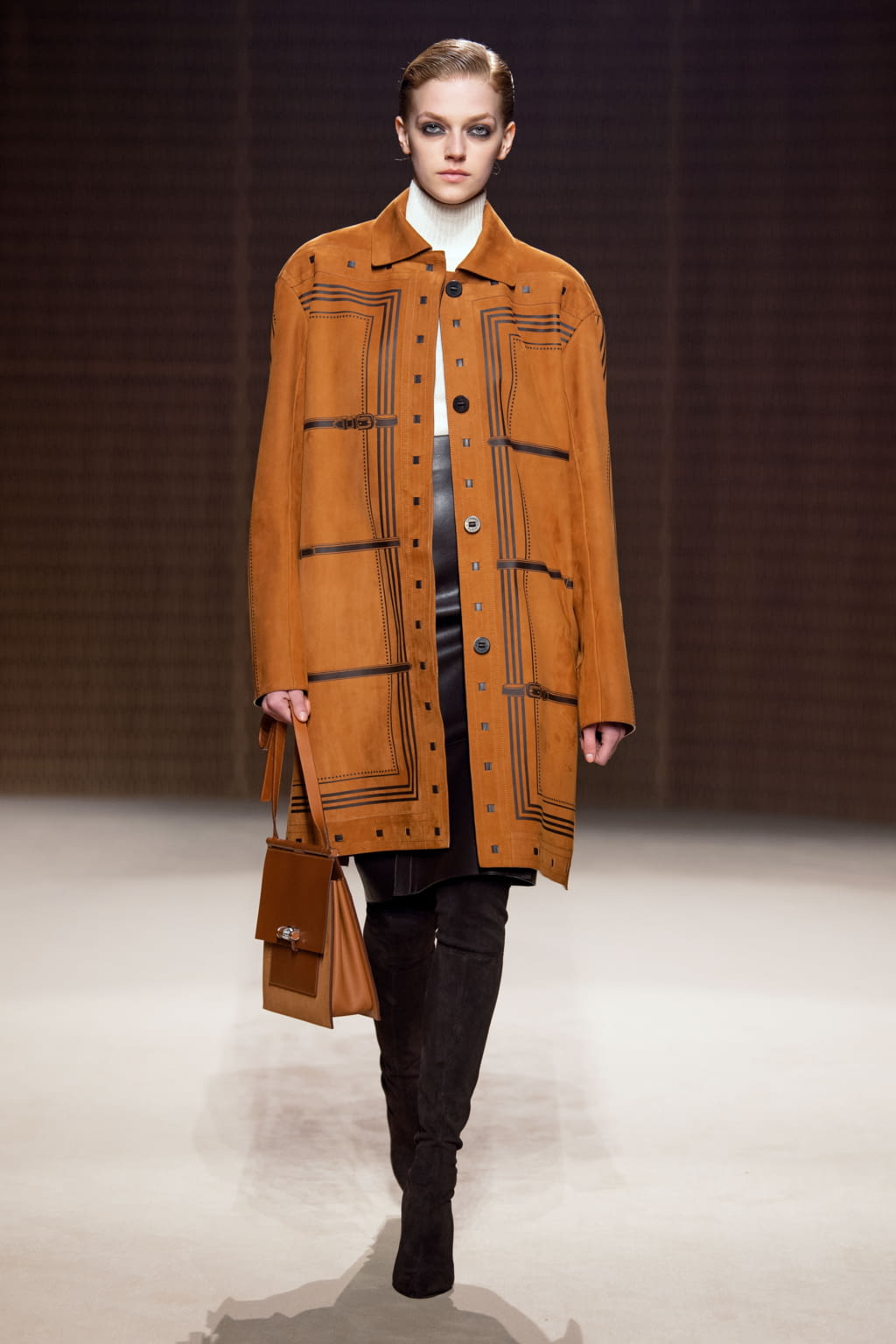 Fashion Week Paris Fall/Winter 2019 look 25 from the Hermès collection 女装