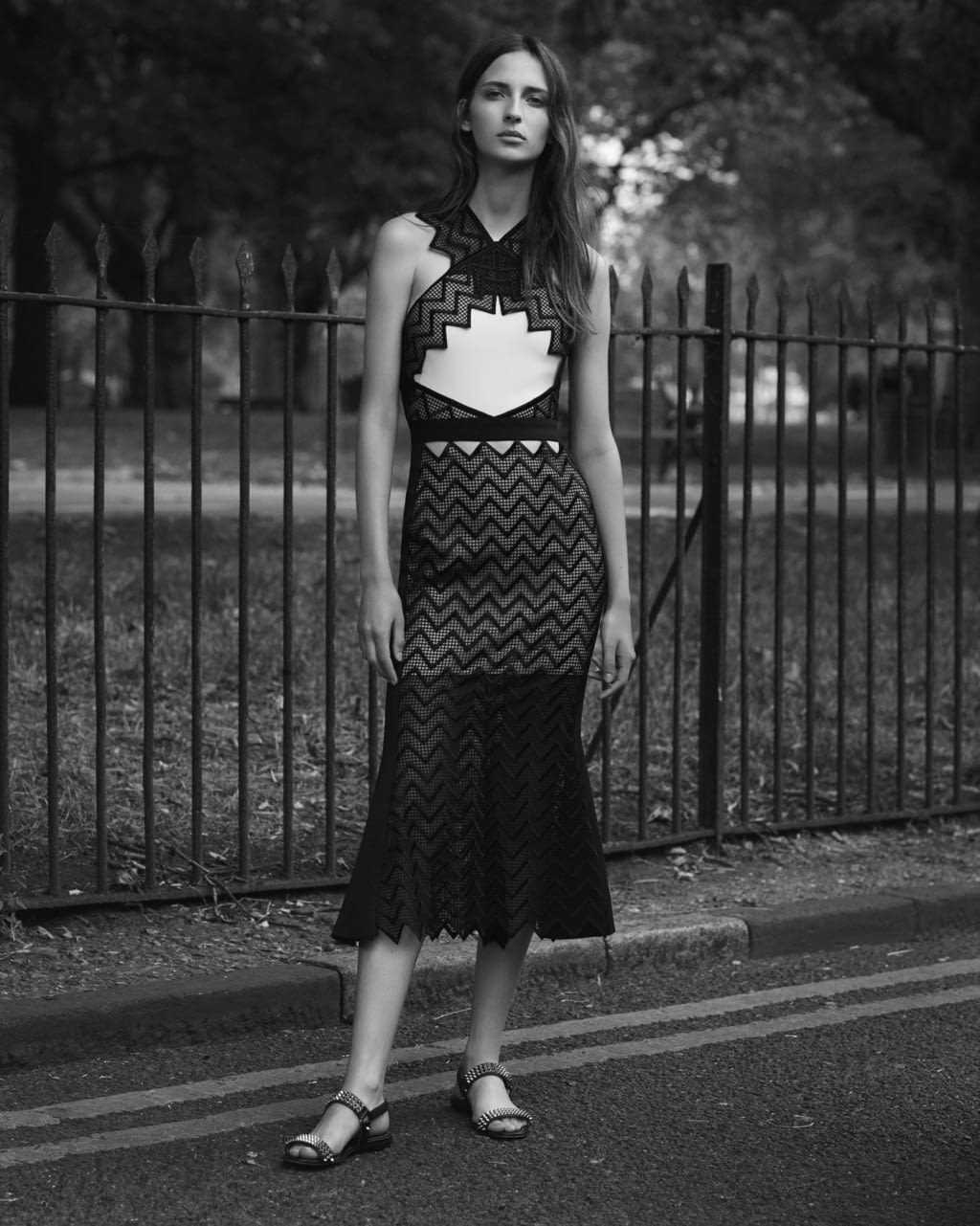 Fashion Week London Resort 2017 look 26 from the David Koma collection womenswear