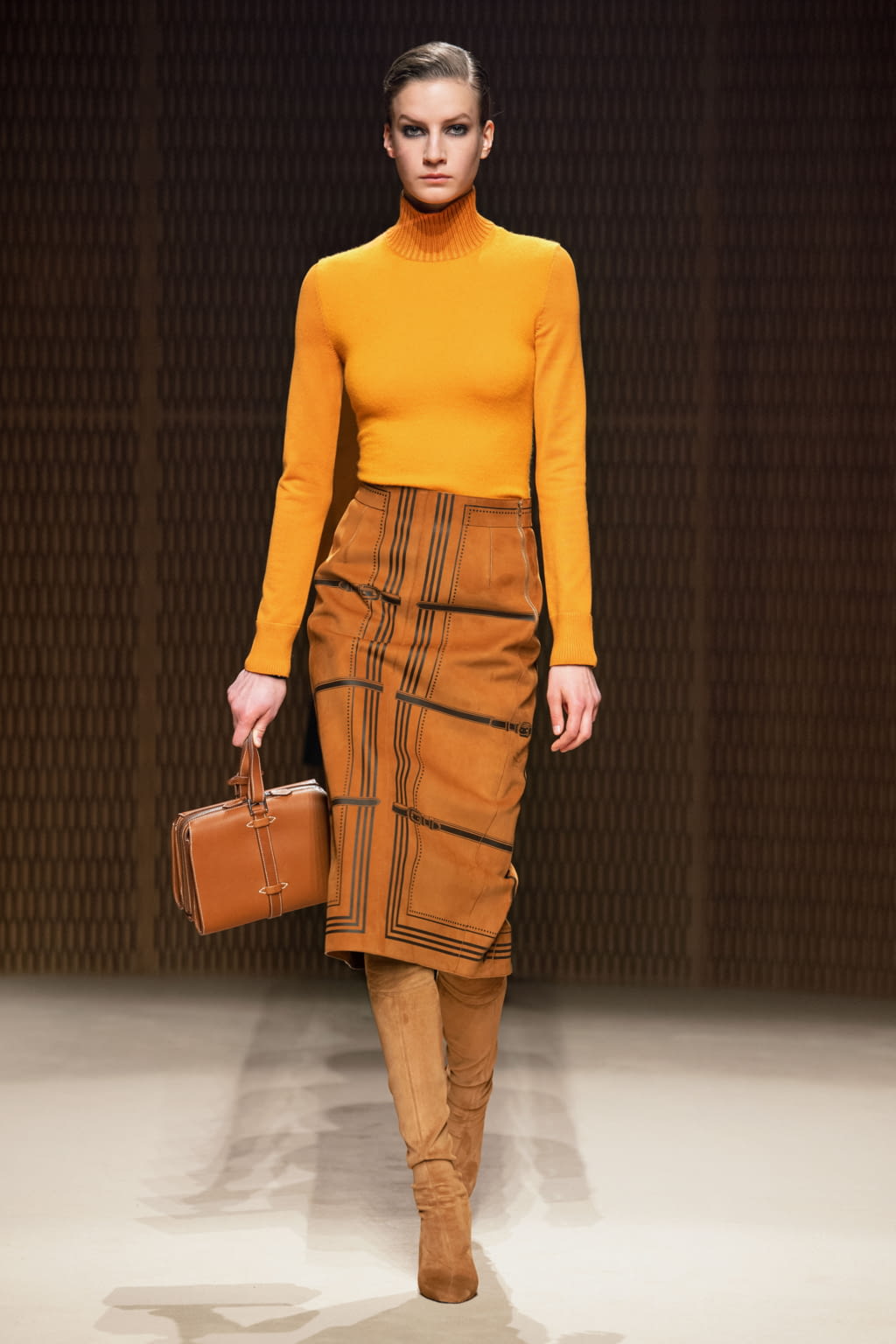Fashion Week Paris Fall/Winter 2019 look 26 de la collection Hermès womenswear