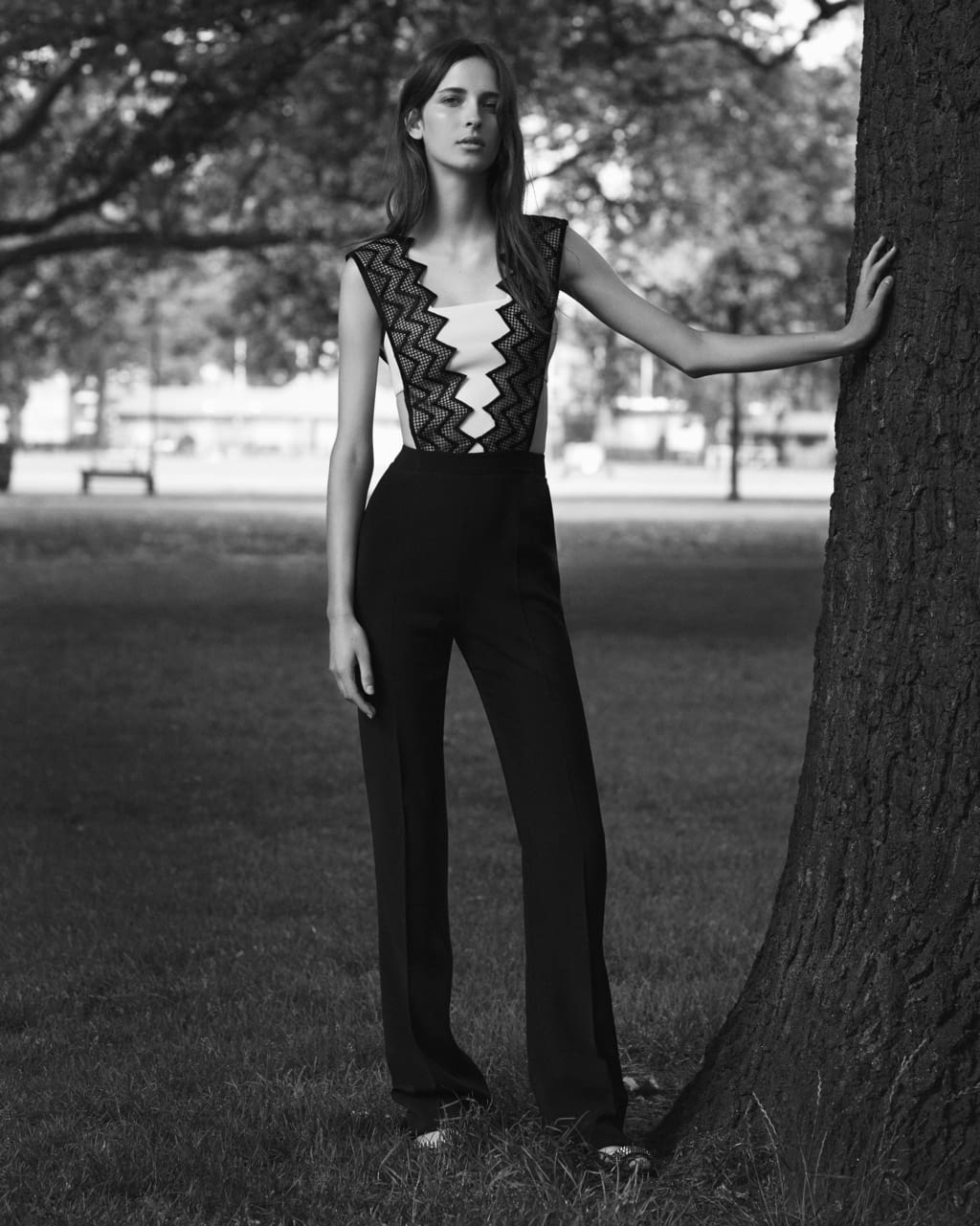 Fashion Week London Resort 2017 look 27 from the David Koma collection womenswear