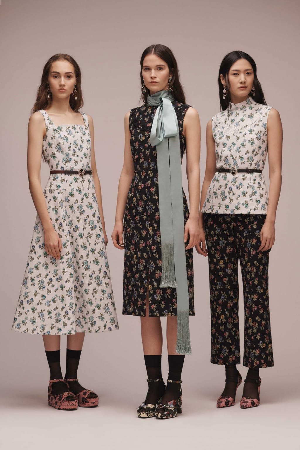 Fashion Week London Pre-Fall 2018 look 3 de la collection Erdem womenswear