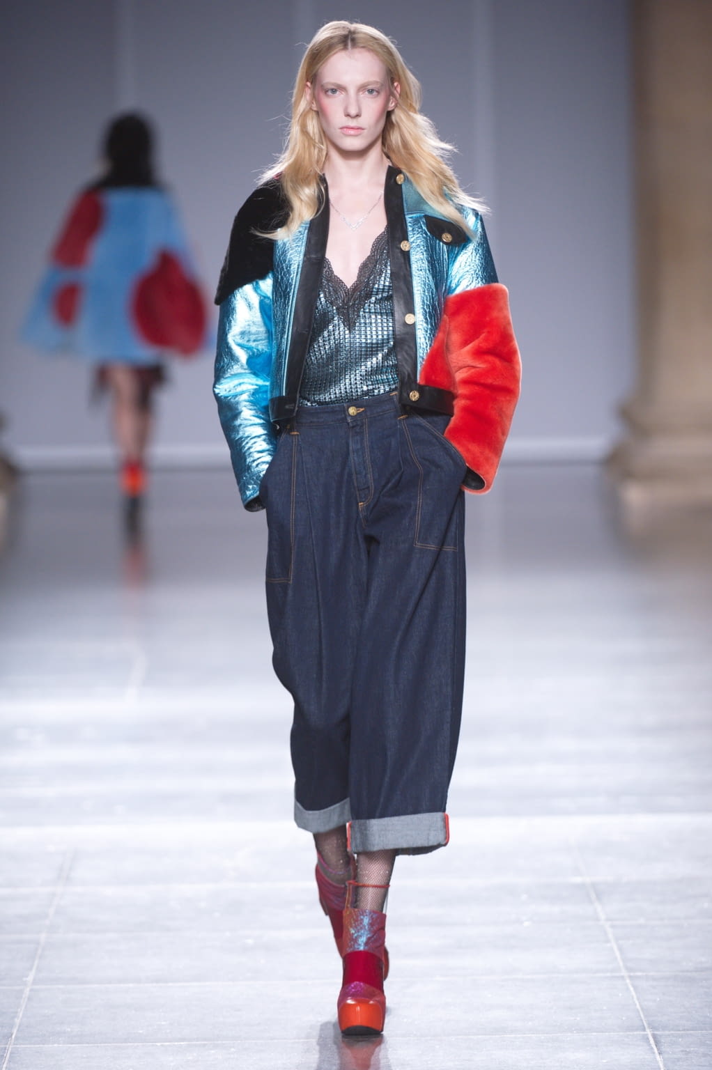Fashion Week London Fall/Winter 2016 look 3 from the House of Holland collection 女装