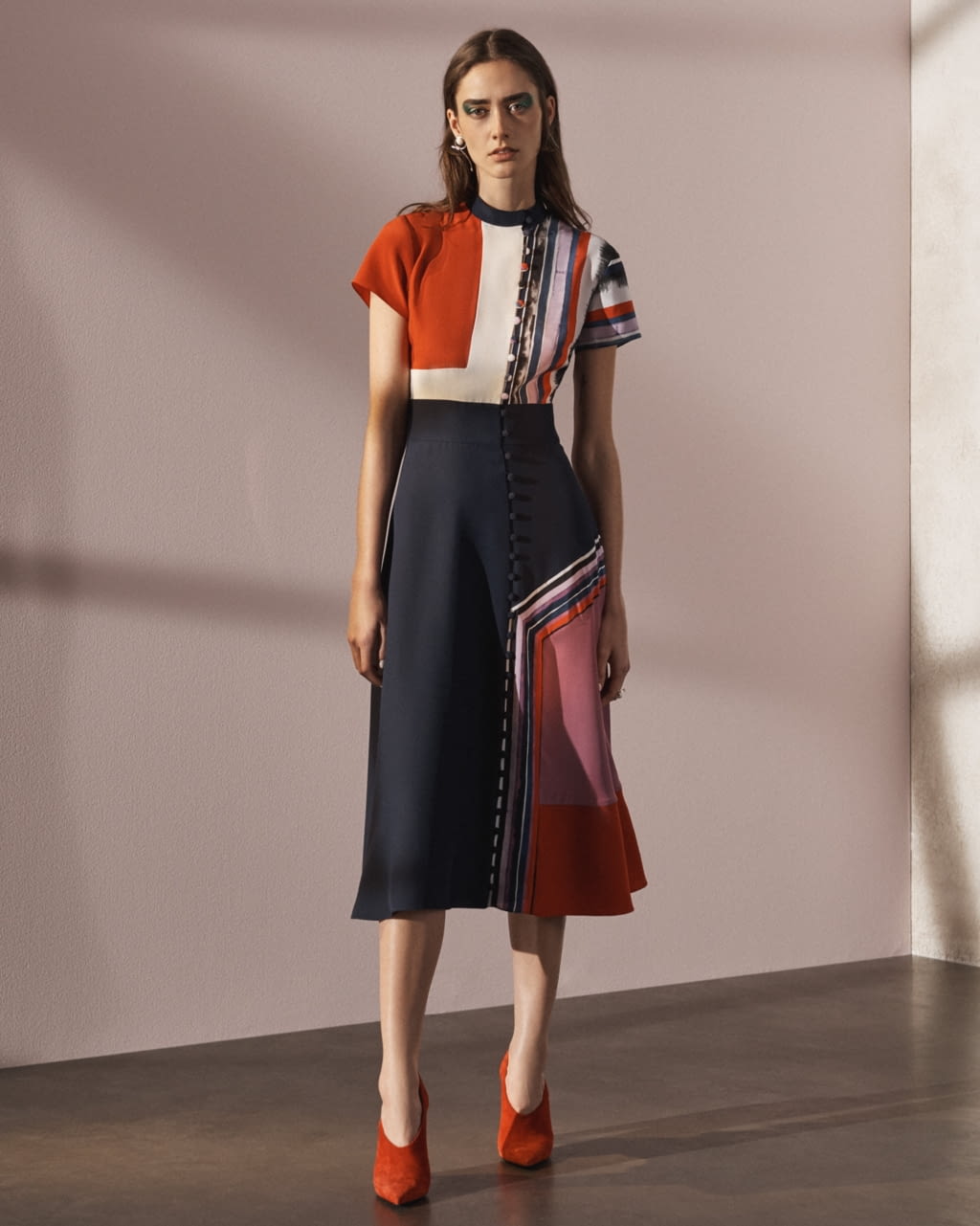 Fashion Week New York Pre-Fall 2017 look 3 from the Prabal Gurung collection womenswear