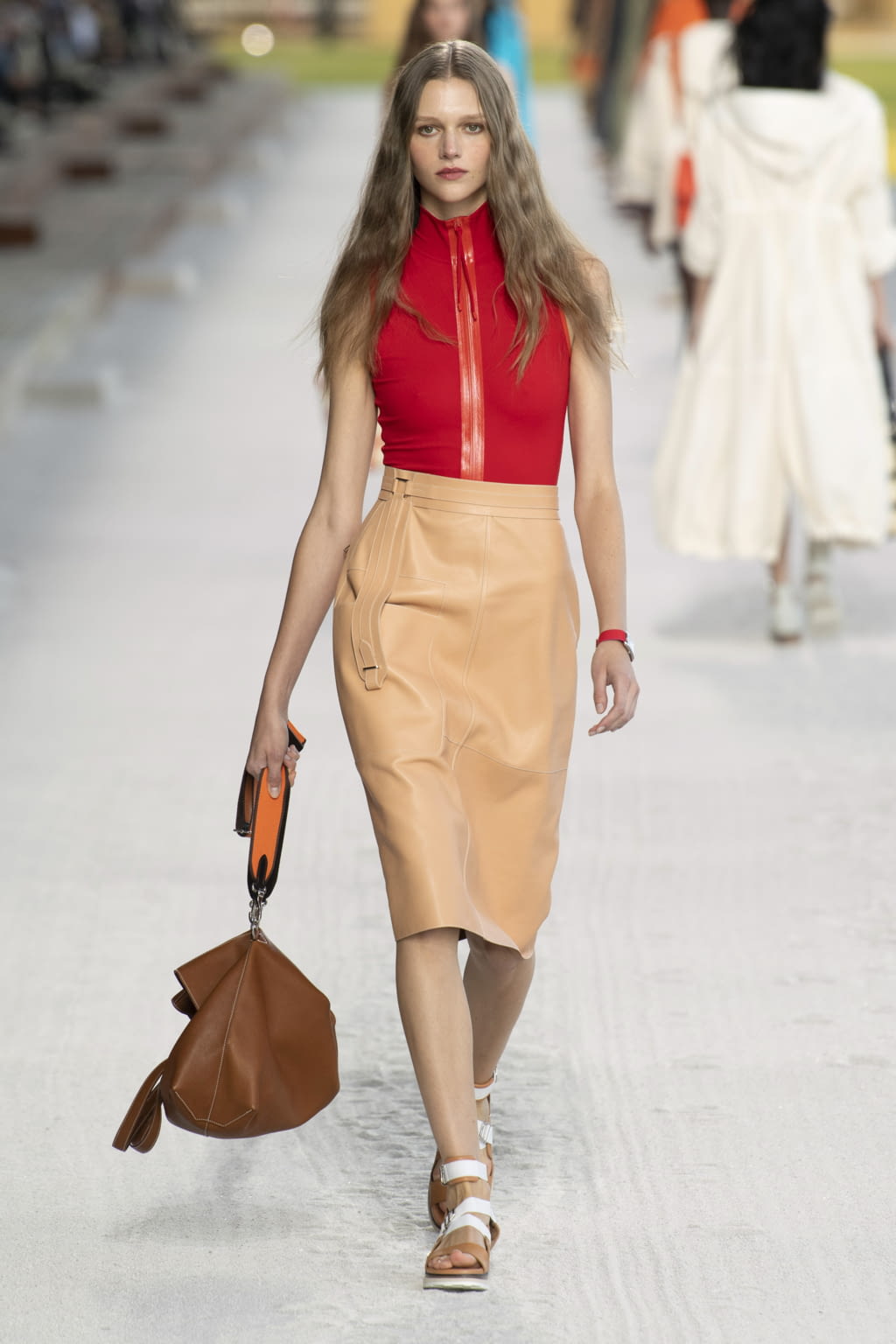 Fashion Week Paris Spring/Summer 2019 look 30 from the Hermès collection 女装
