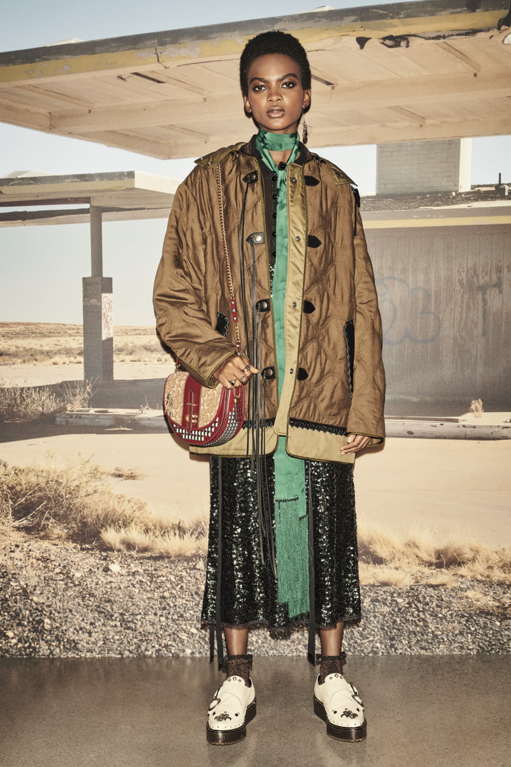 Fashion Week New York Resort 2019 look 36 from the Coach collection womenswear