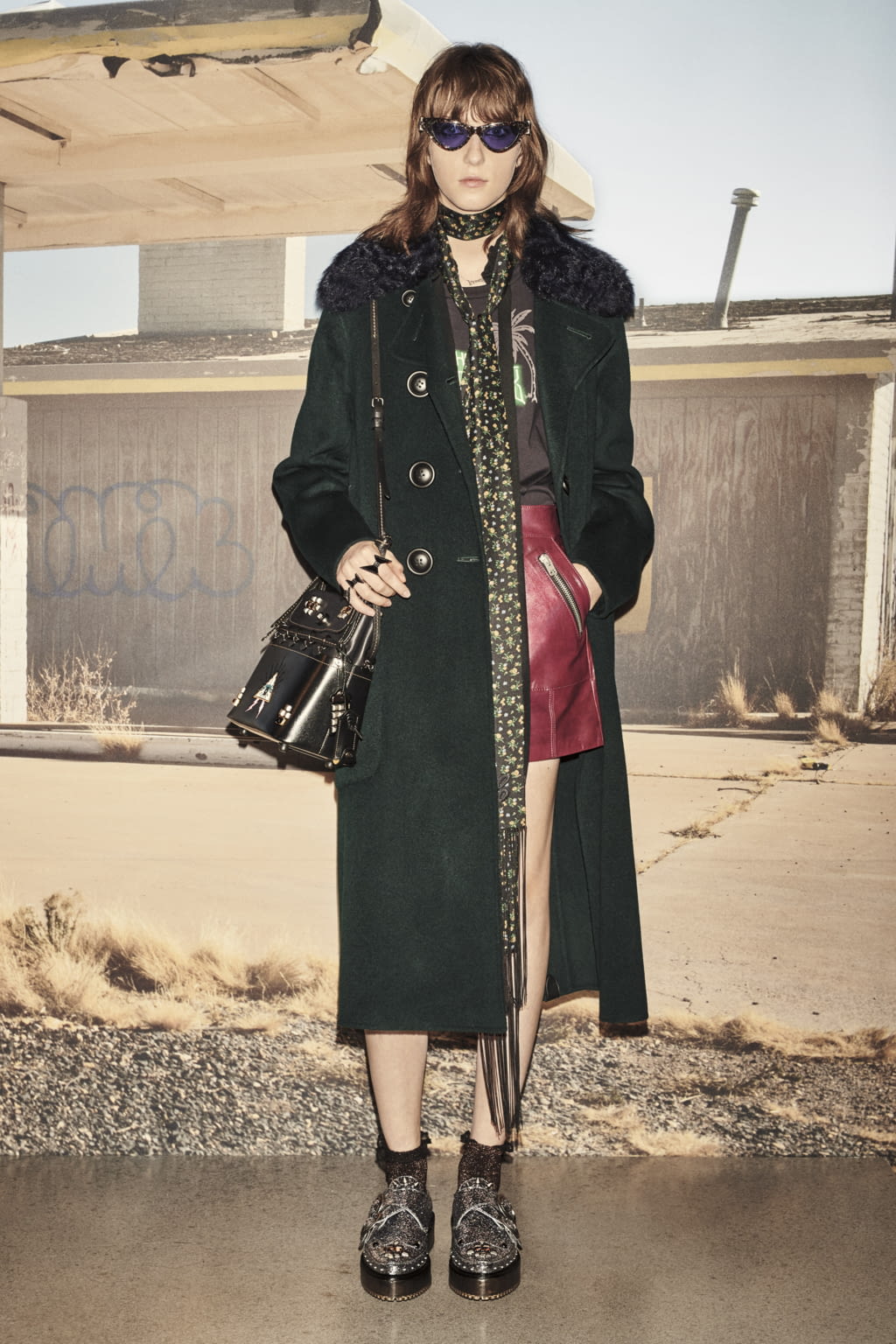 Fashion Week New York Resort 2019 look 6 from the Coach collection womenswear