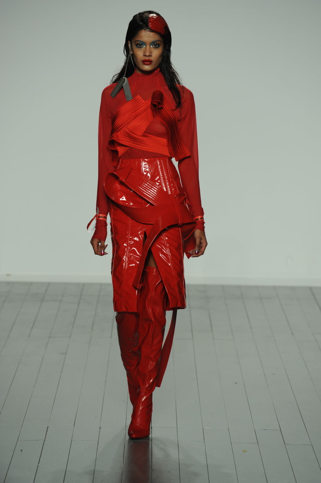 Fashion Week London Fall/Winter 2019 look 68 from the On:Off collection womenswear
