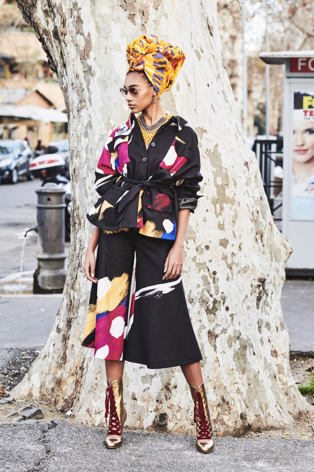 Fashion Week Milan Pre-Fall 2020 look 8 from the Stella Jean collection womenswear