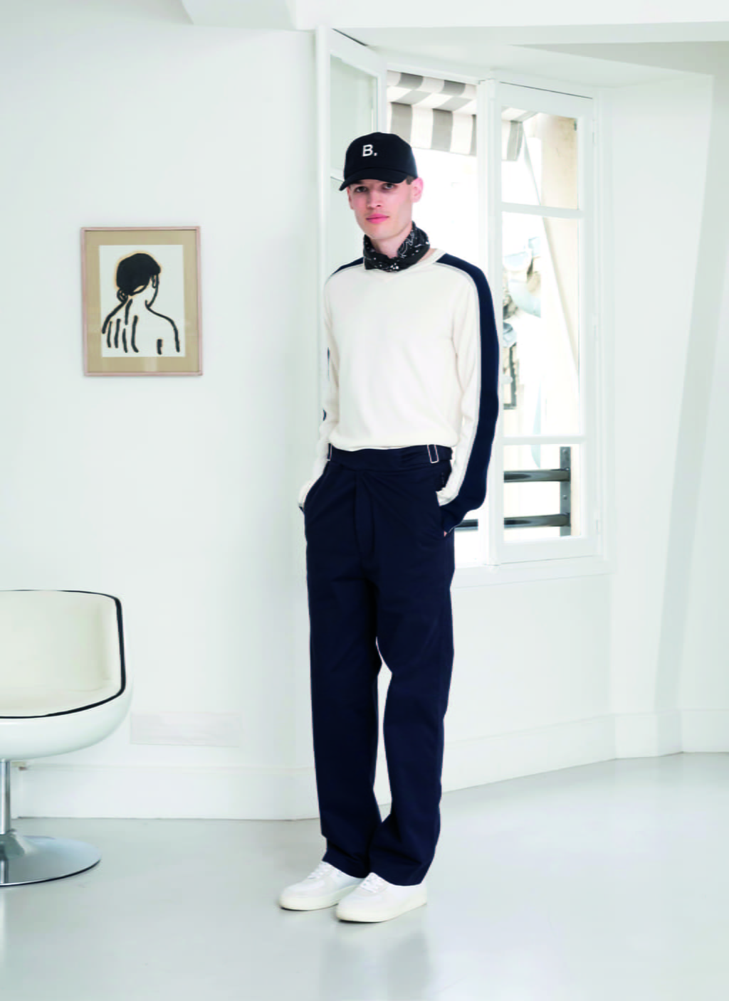 Fashion Week Paris Spring/Summer 2022 look 2 from the Agnès B collection menswear