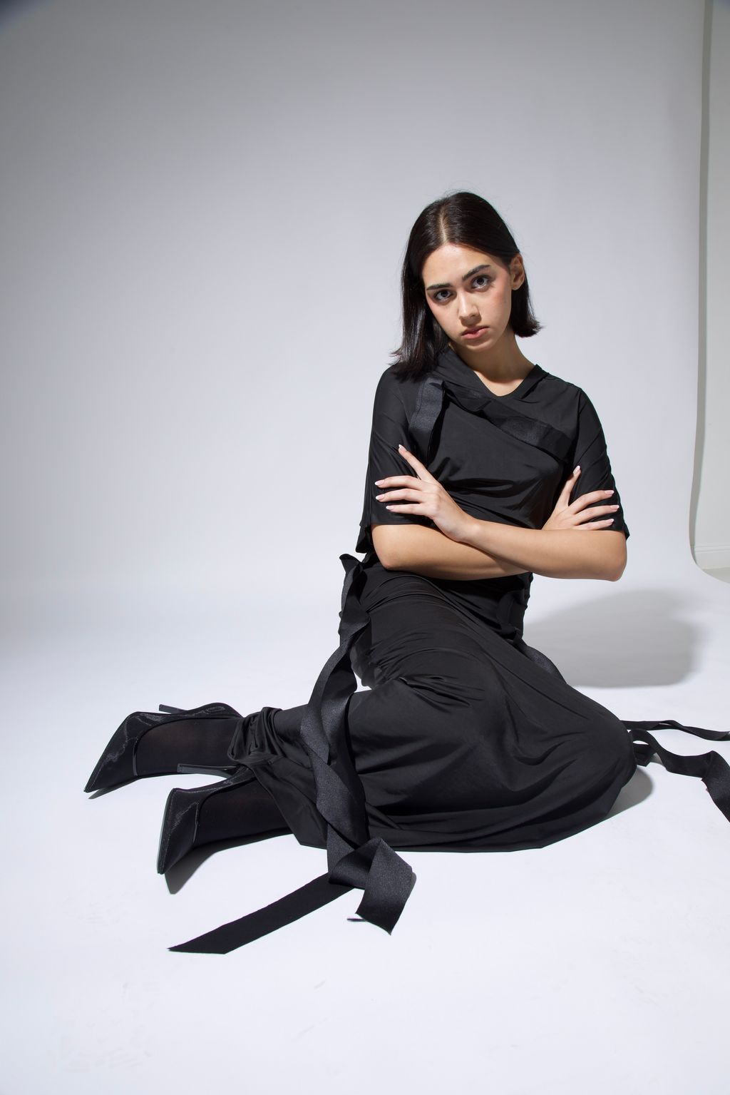 Fashion Week Paris Fall/Winter 2024 look 1 from the Samar Nasraldin - Saudi 100 collection 女装