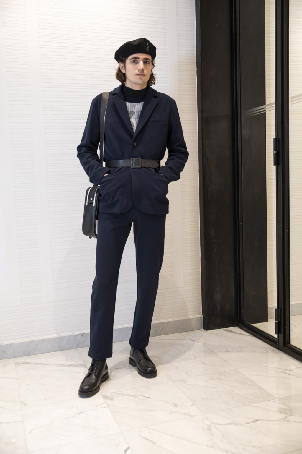 Fashion Week Paris Fall/Winter 2022 look 1 from the Agnès B collection menswear