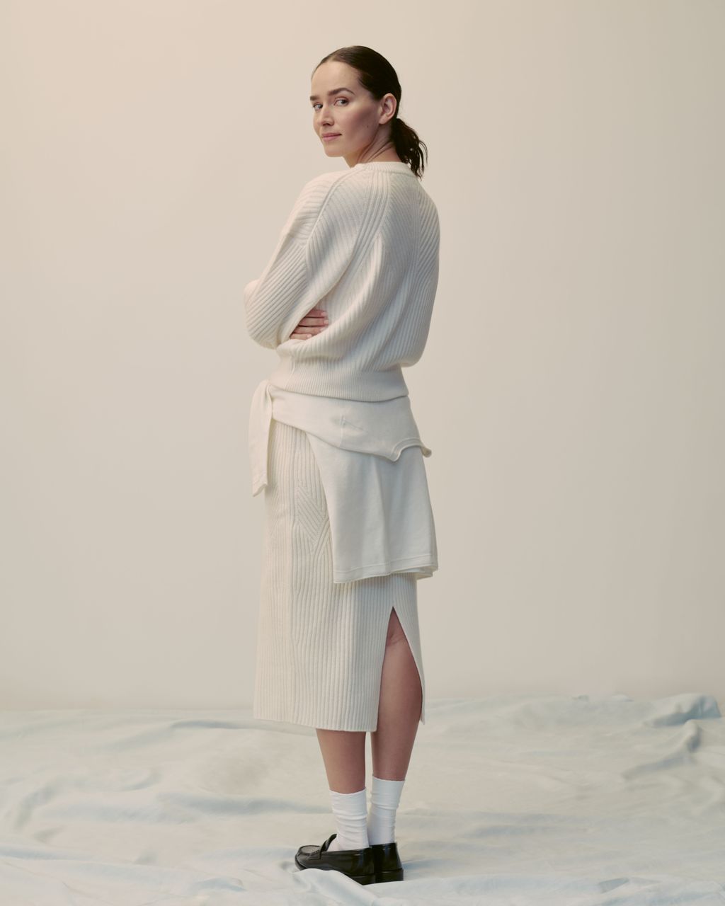 Fashion Week Paris Spring/Summer 2025 look 4 from the Eric Bompard collection womenswear