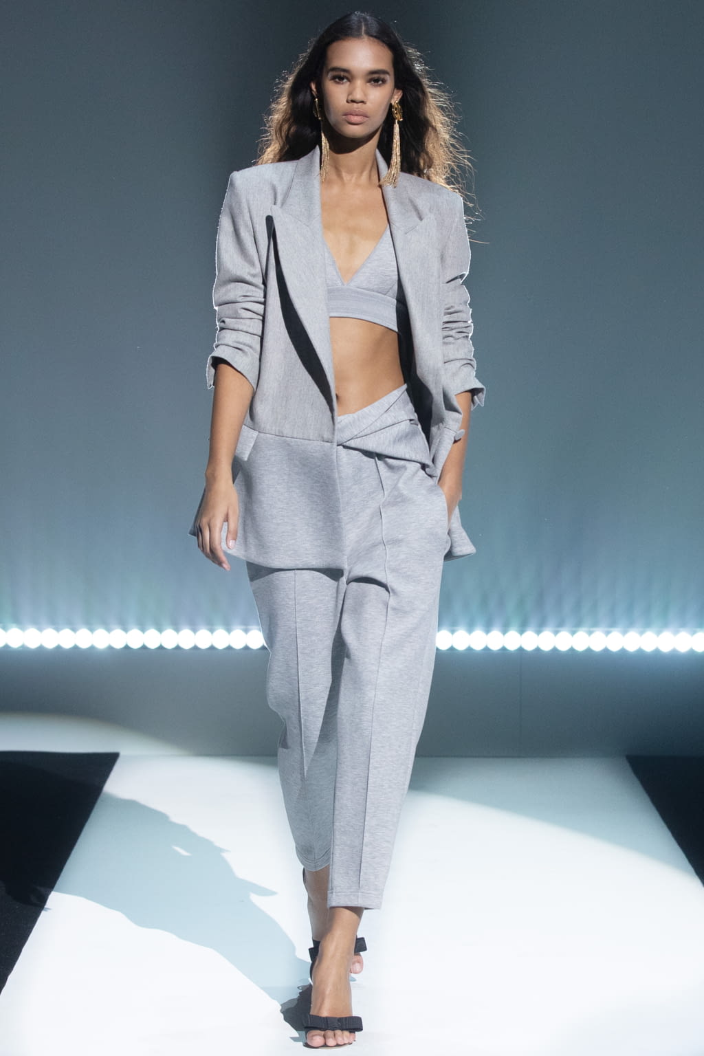 Fashion Week New York Spring/Summer 2021 look 12 from the Brandon Maxwell collection womenswear