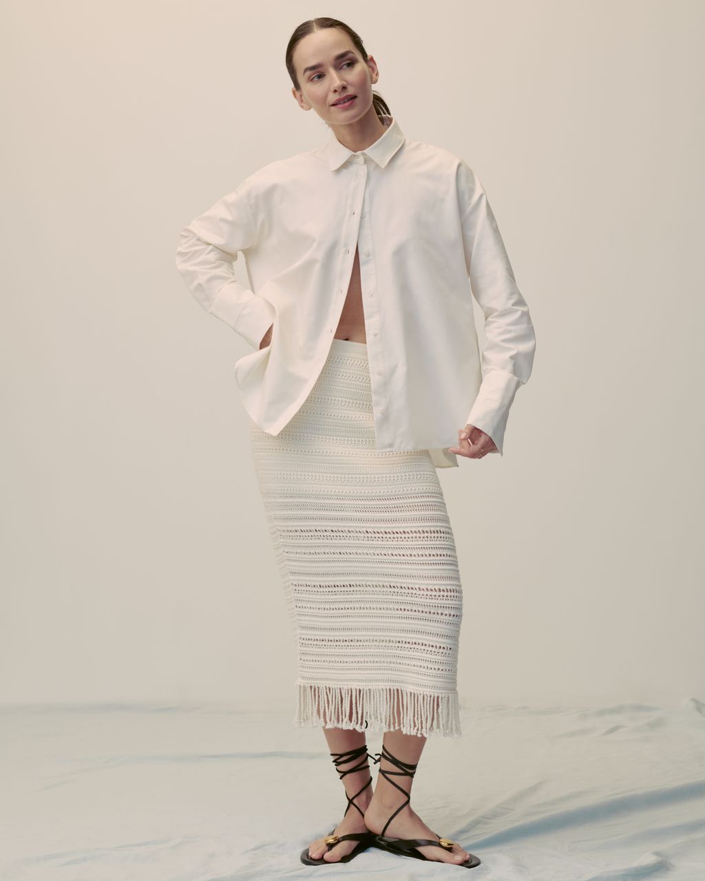 Fashion Week Paris Spring/Summer 2025 look 16 from the Eric Bompard collection womenswear