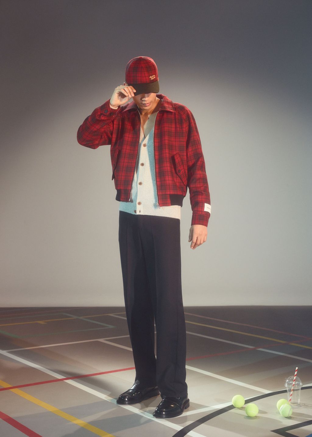 Fashion Week Paris Fall/Winter 2023 look 7 from the Maison Kitsuné collection 男装