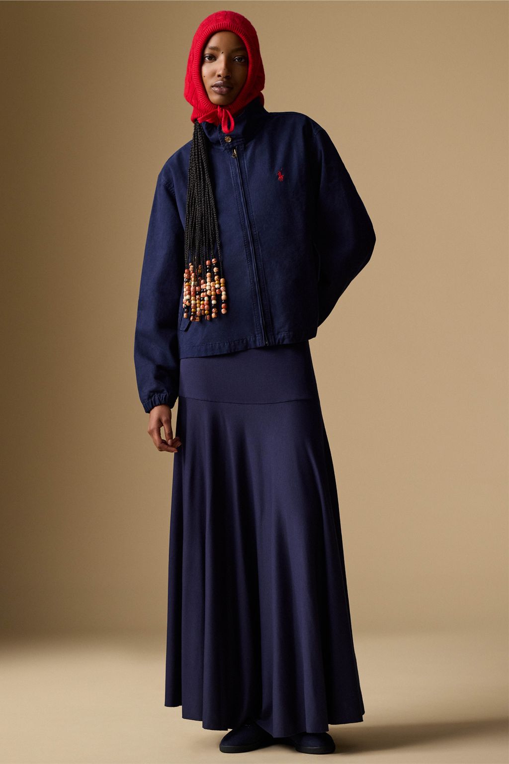 Fashion Week New York Fall/Winter 2025 look 8 from the Polo Ralph Lauren collection 女装