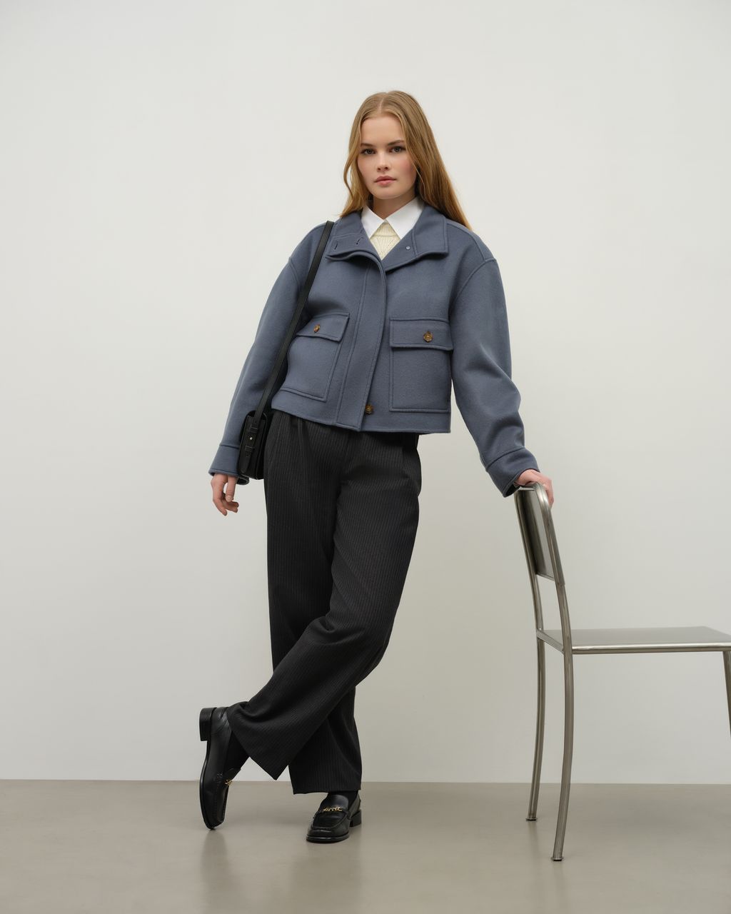 Fashion Week Paris Fall/Winter 2025 look 11 from the Maison Kitsuné collection 女装