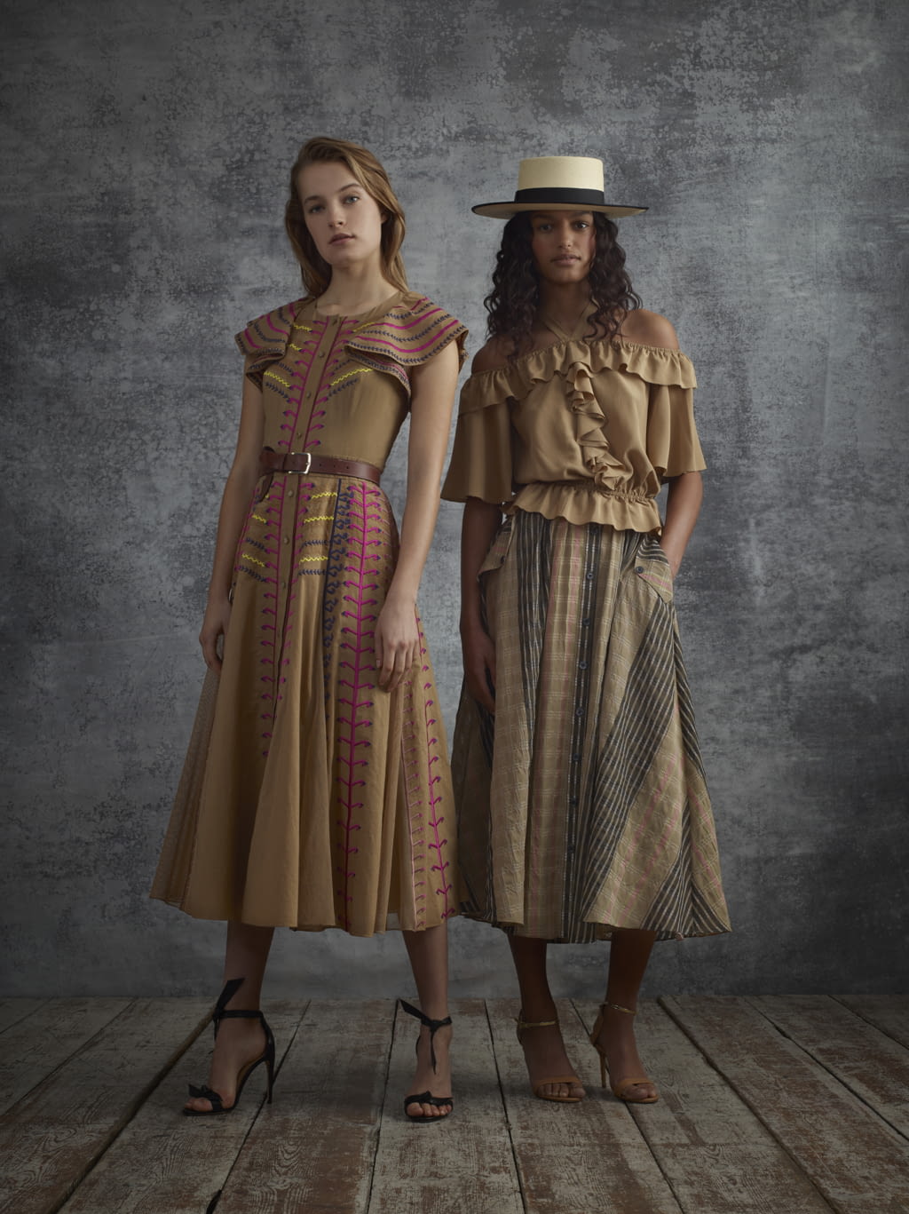 Fashion Week London Pre-Fall 2018 look 1 from the Temperley London collection womenswear