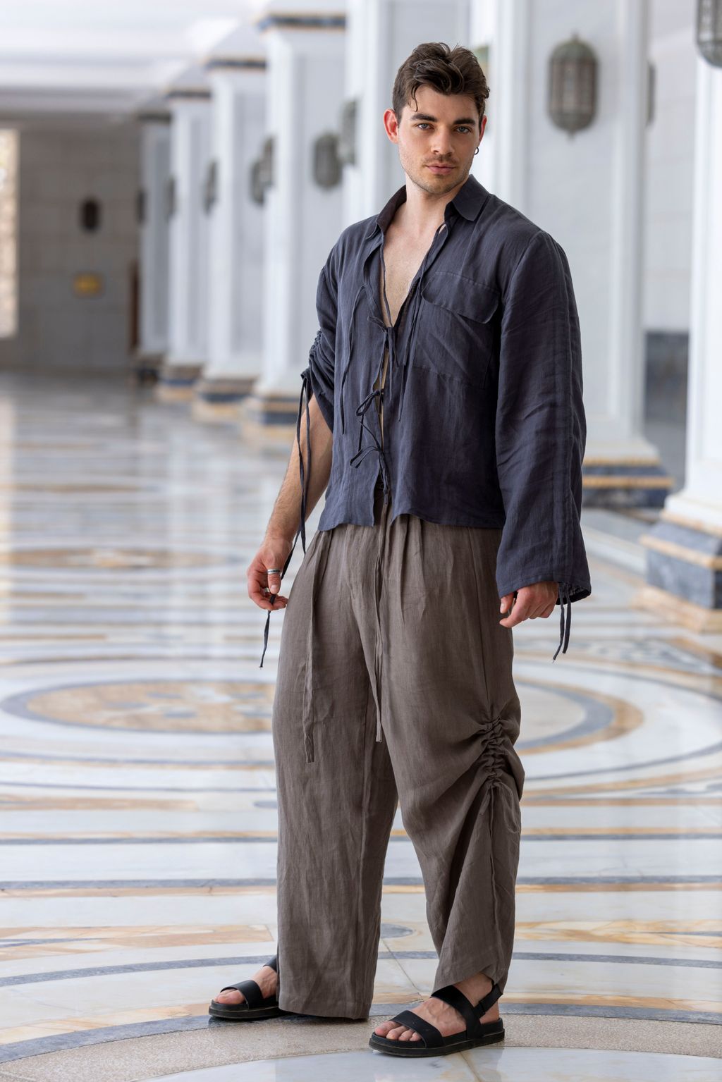 Fashion Week Paris Spring-Summer 2025 look 7 de la collection RBA New York - Saudi 100 menswear