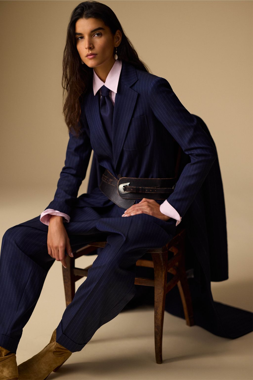 Fashion Week New York Fall/Winter 2025 look 10 de la collection Polo Ralph Lauren womenswear