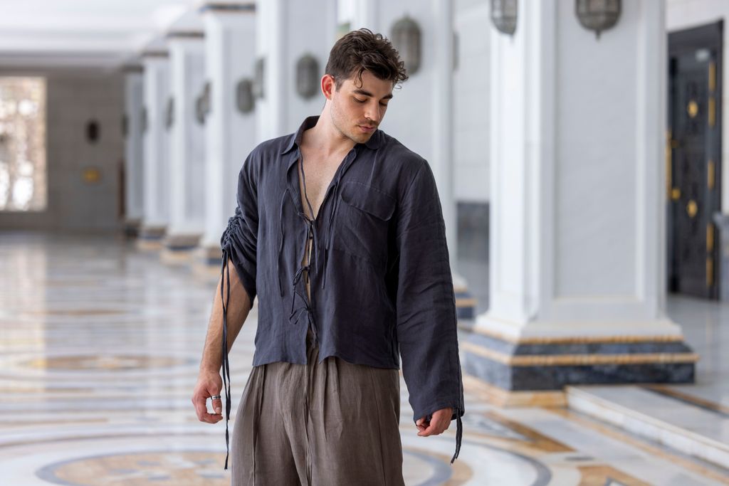 Fashion Week Paris Spring-Summer 2025 look 8 from the RBA New York - Saudi 100 collection menswear