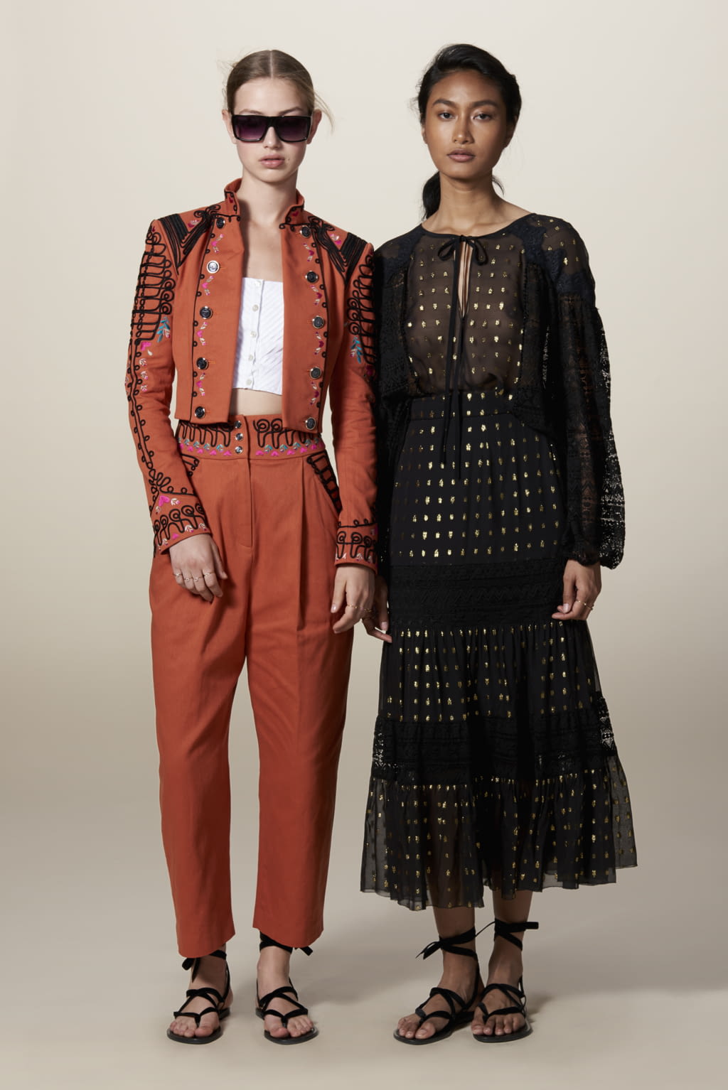 Fashion Week London Resort 2018 look 7 from the Temperley London collection 女装