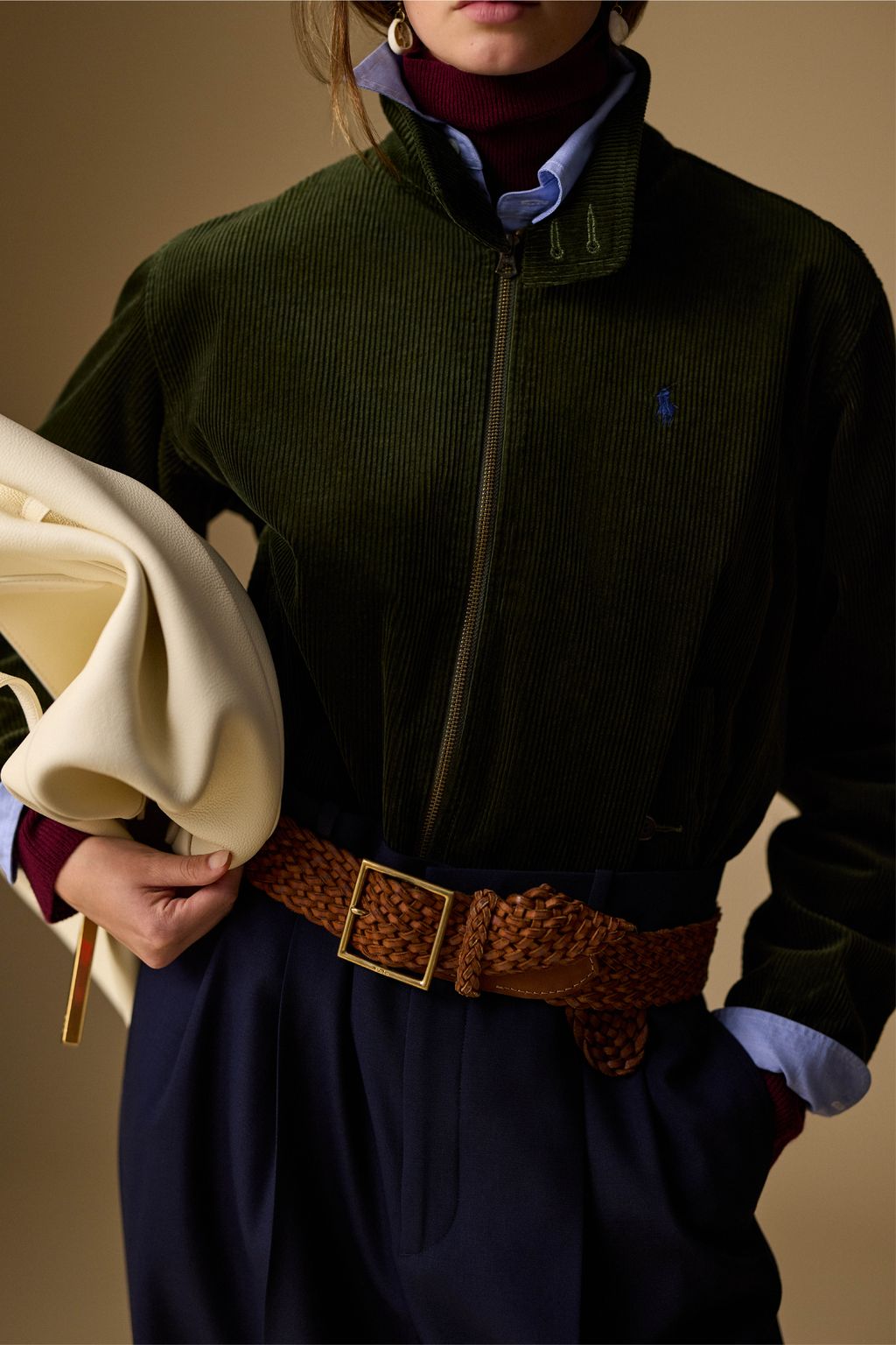 Fashion Week New York Fall/Winter 2025 look 12 de la collection Polo Ralph Lauren womenswear