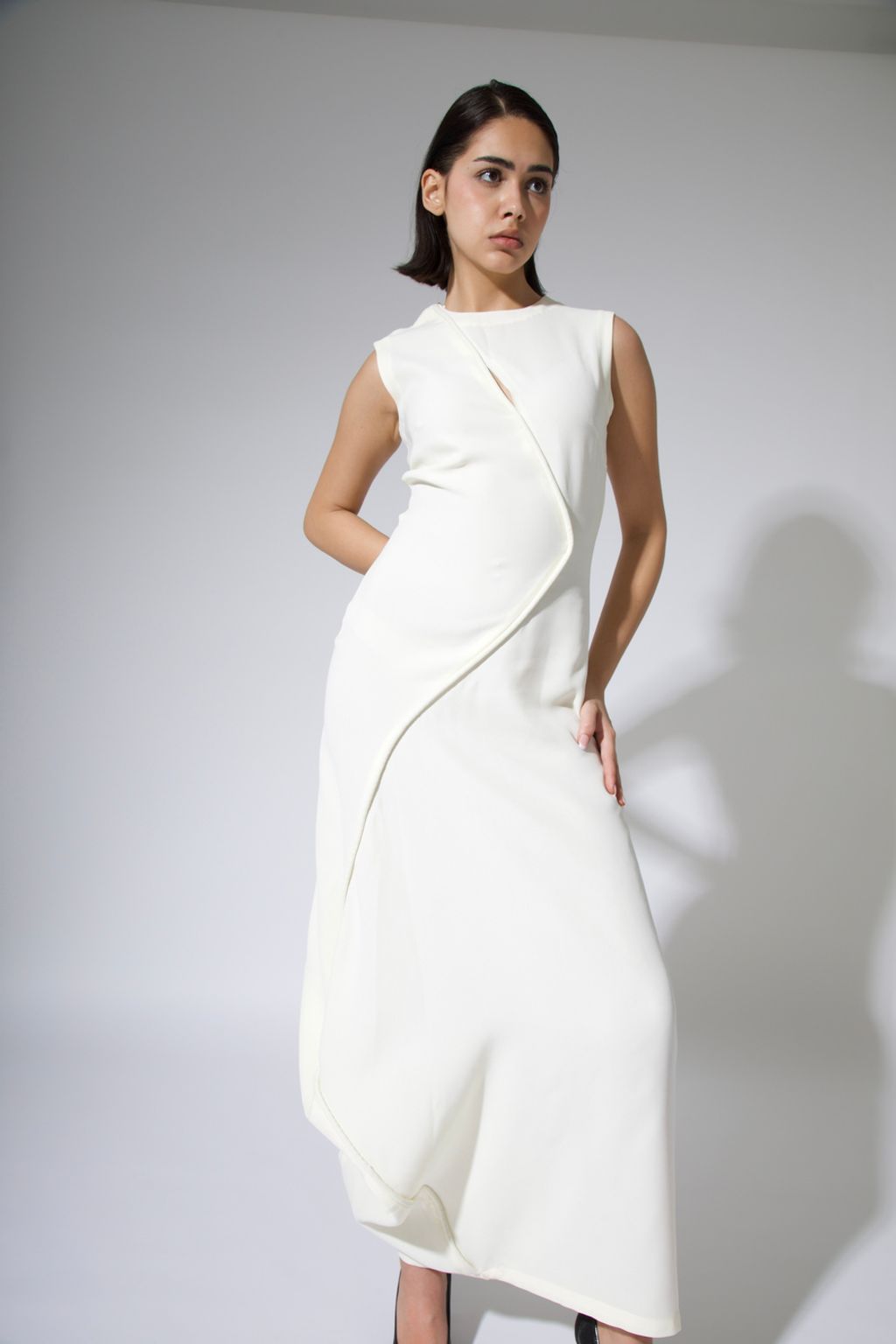 Fashion Week Paris Fall/Winter 2024 look 12 de la collection Samar Nasraldin - Saudi 100 womenswear
