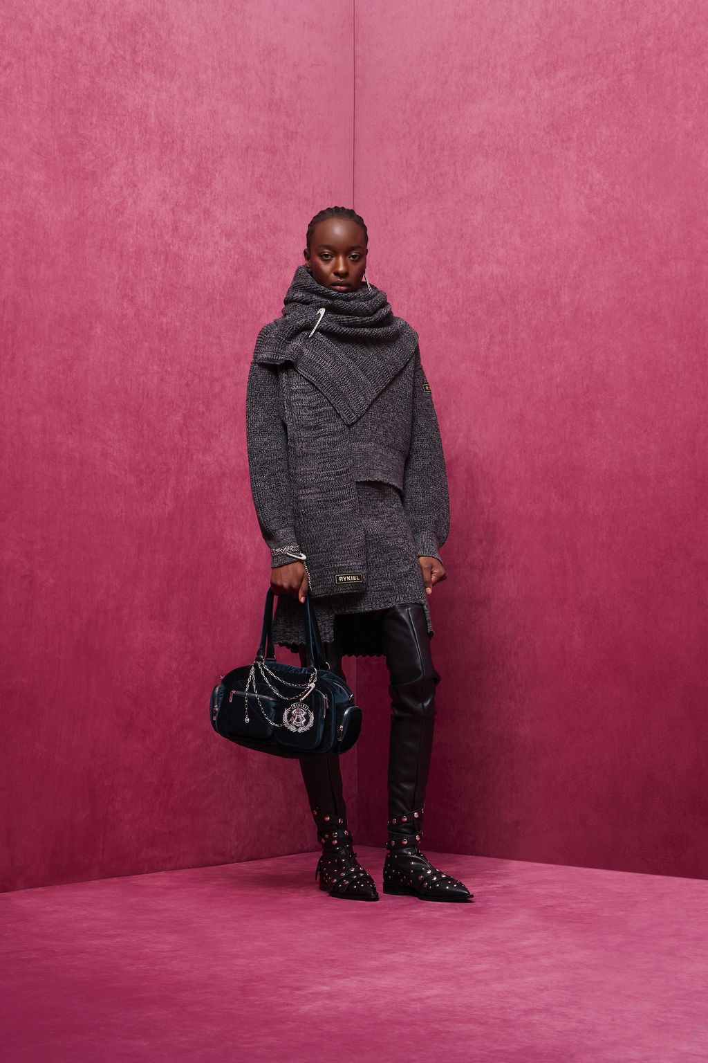 Fashion Week Paris Fall/Winter 2024 look 14 de la collection Sonia Rykiel womenswear
