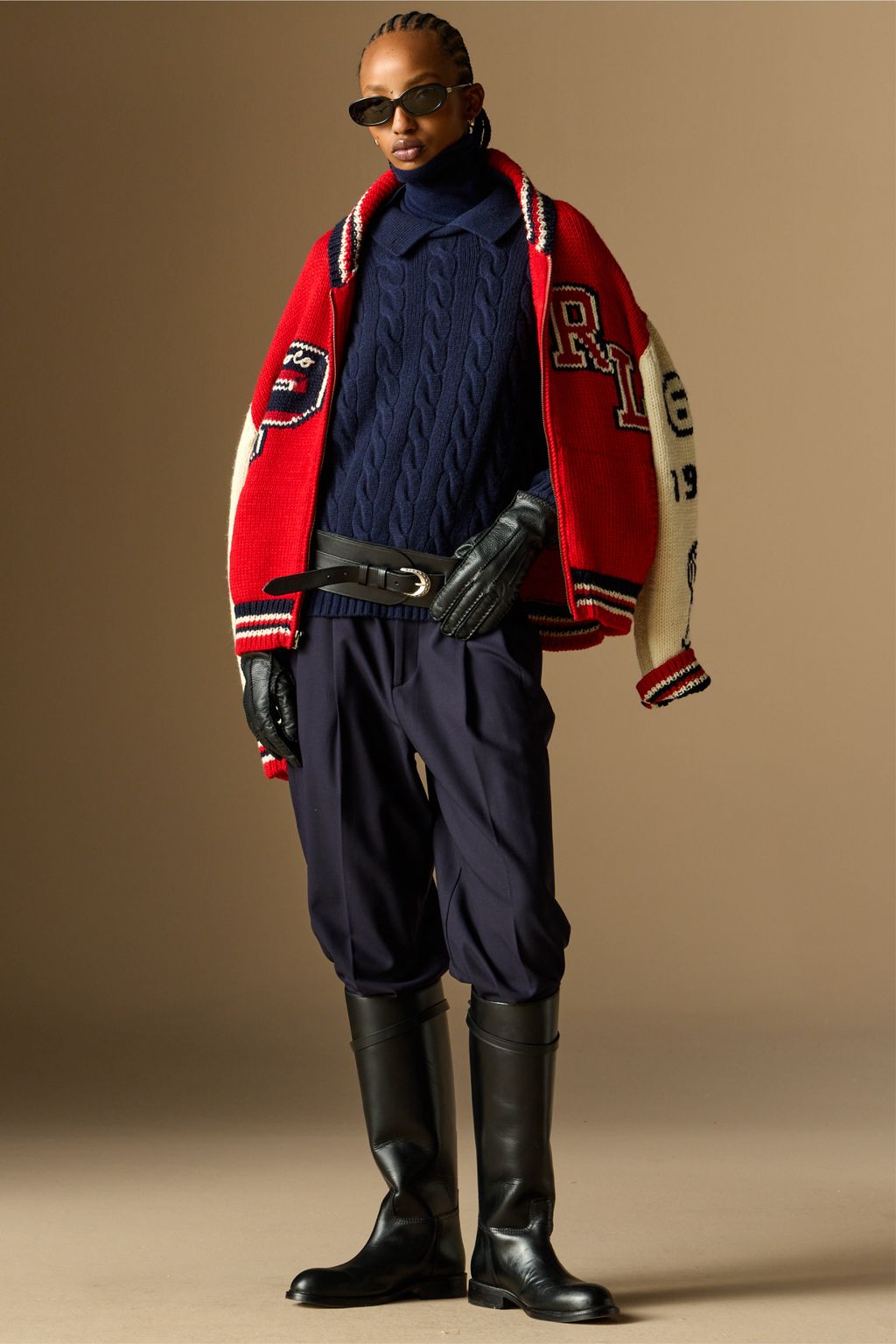 Fashion Week New York Fall/Winter 2025 look 13 from the Polo Ralph Lauren collection womenswear