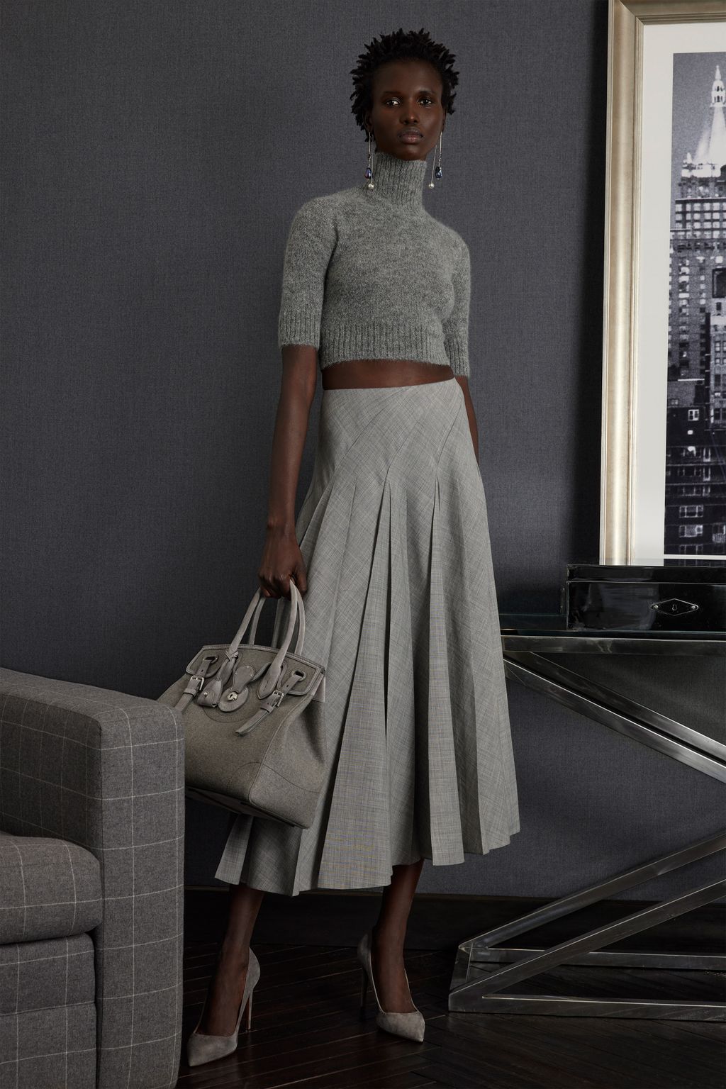Fashion Week New York Fall/Winter 2023 look 13 de la collection Ralph Lauren Collection womenswear