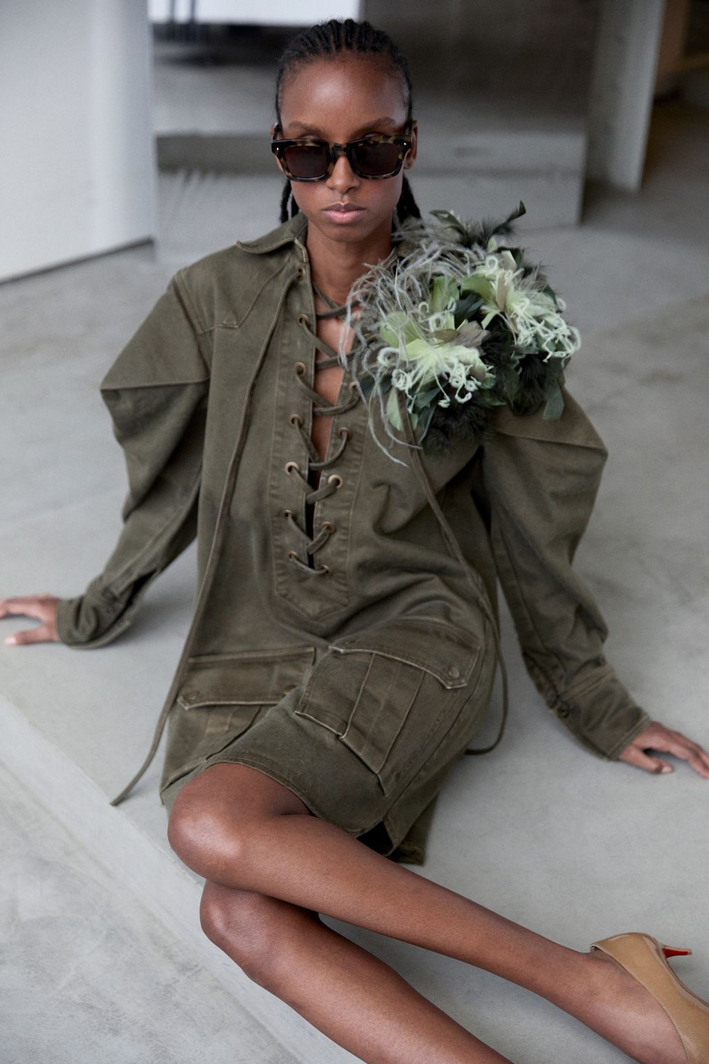 Fashion Week Paris Fall/Winter 2025 look 15 from the Vaillant collection womenswear