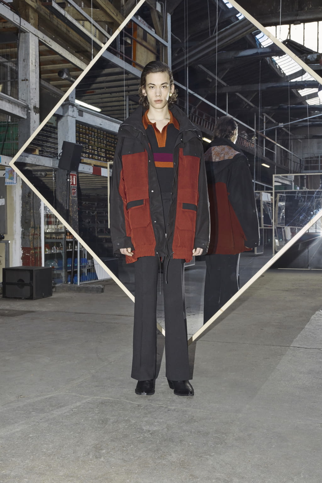 Fashion Week Paris Fall/Winter 2020 look 15 from the Maison Kitsuné collection 男装