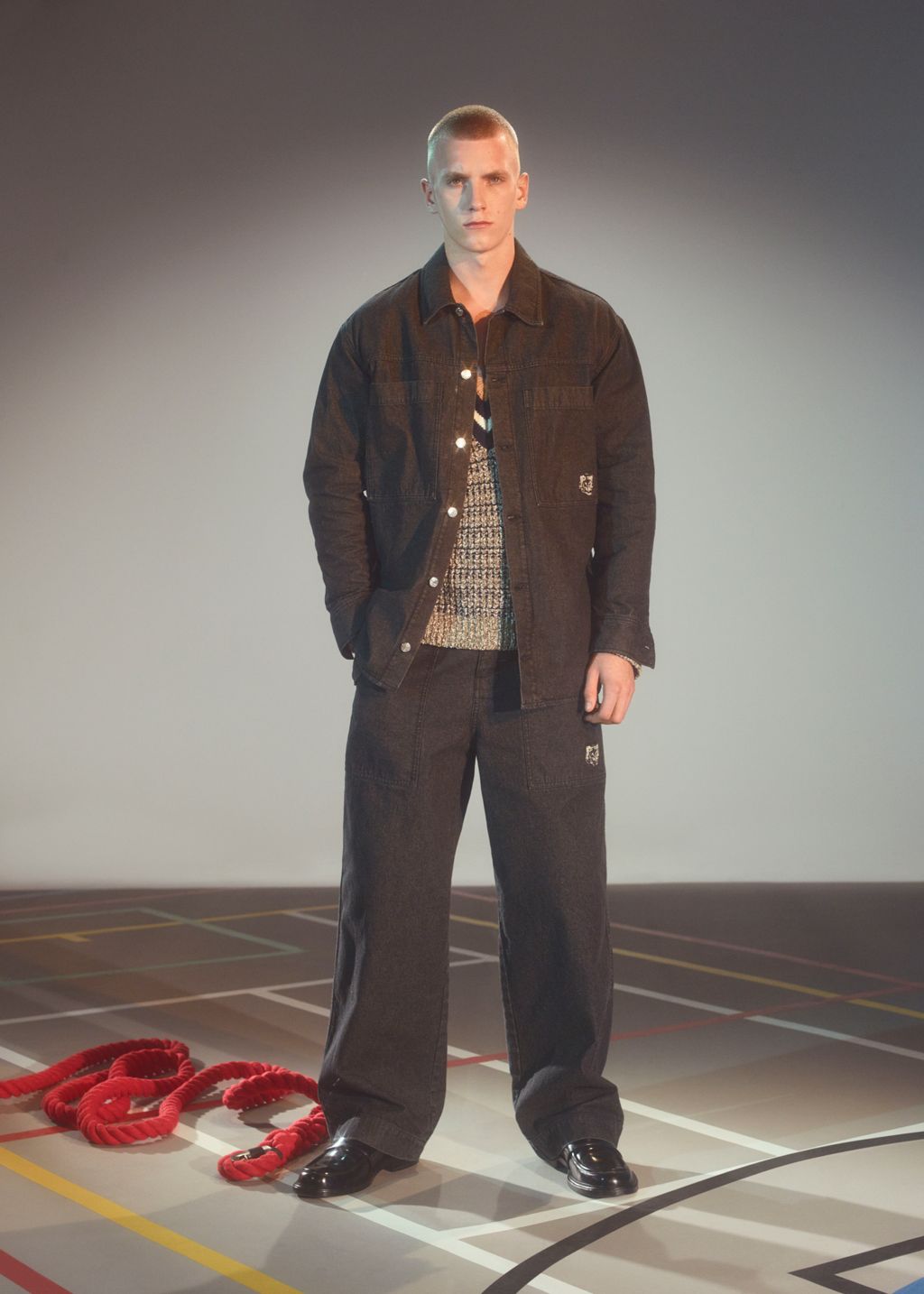 Fashion Week Paris Fall/Winter 2023 look 15 from the Maison Kitsuné collection 男装