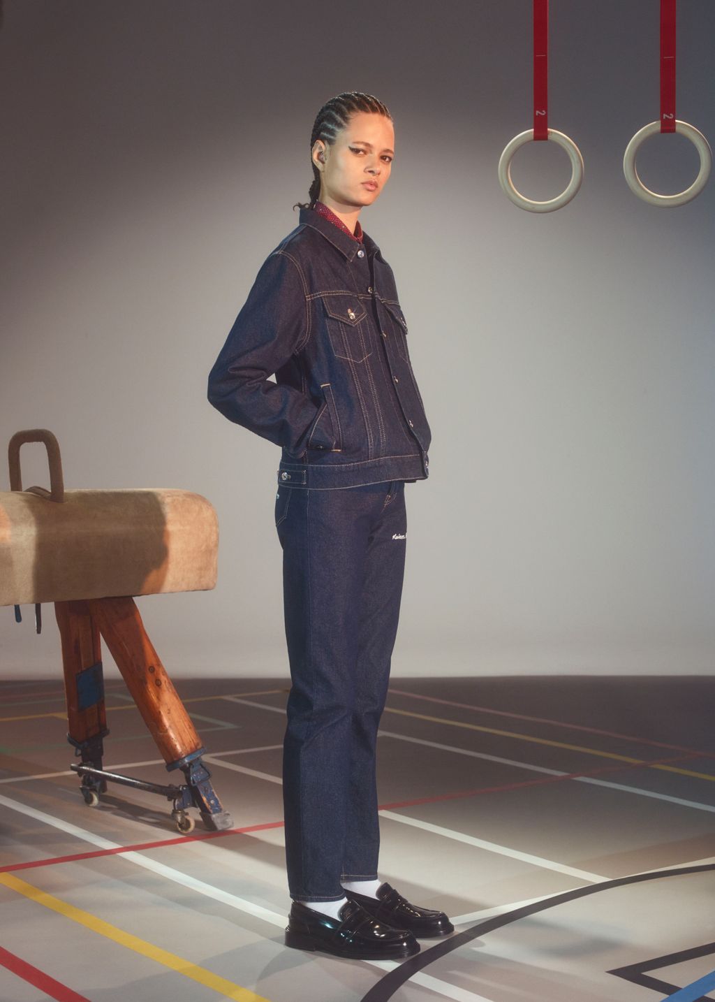 Fashion Week Paris Fall/Winter 2023 look 16 from the Maison Kitsuné collection 男装