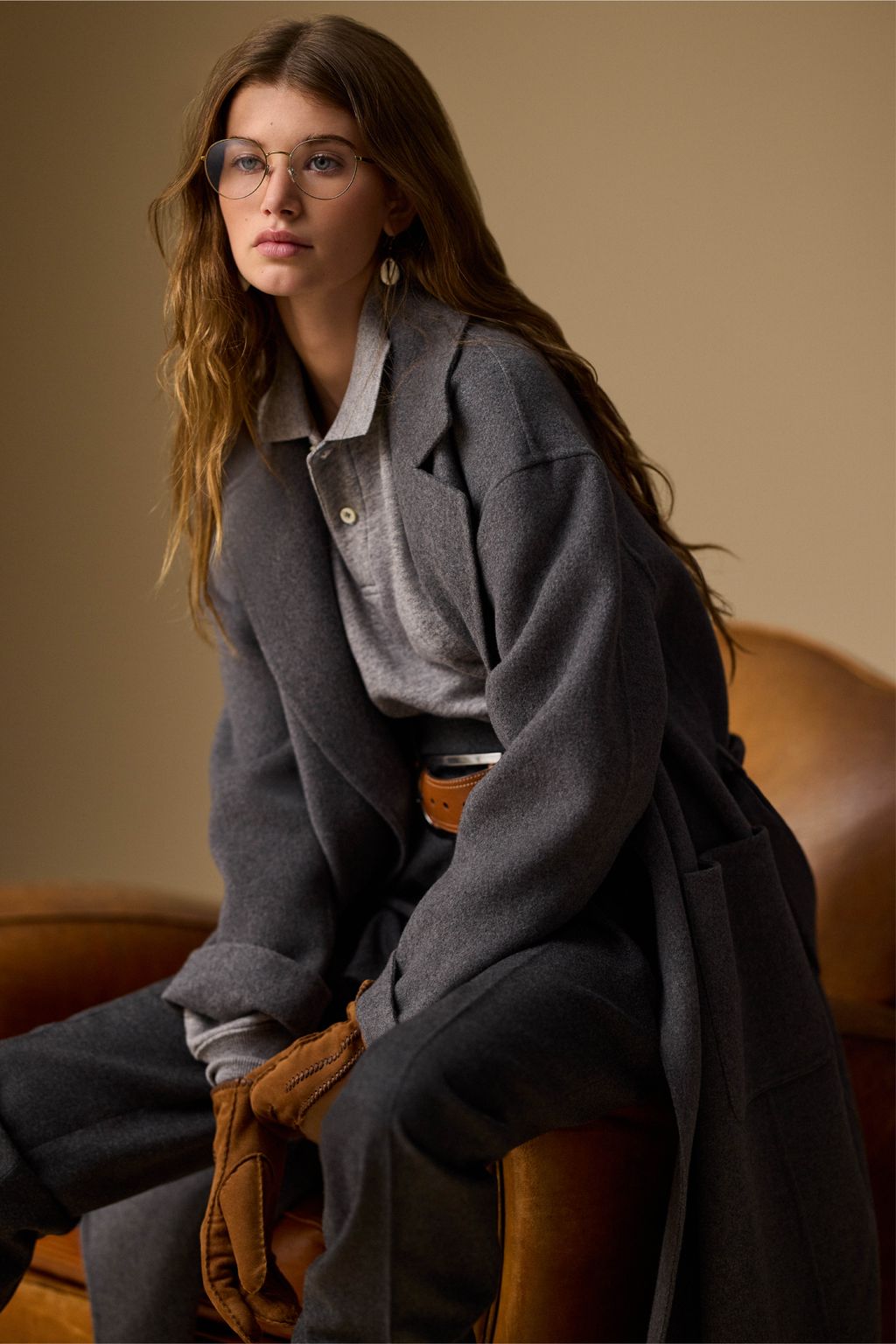 Fashion Week New York Fall/Winter 2025 look 17 from the Polo Ralph Lauren collection 女装