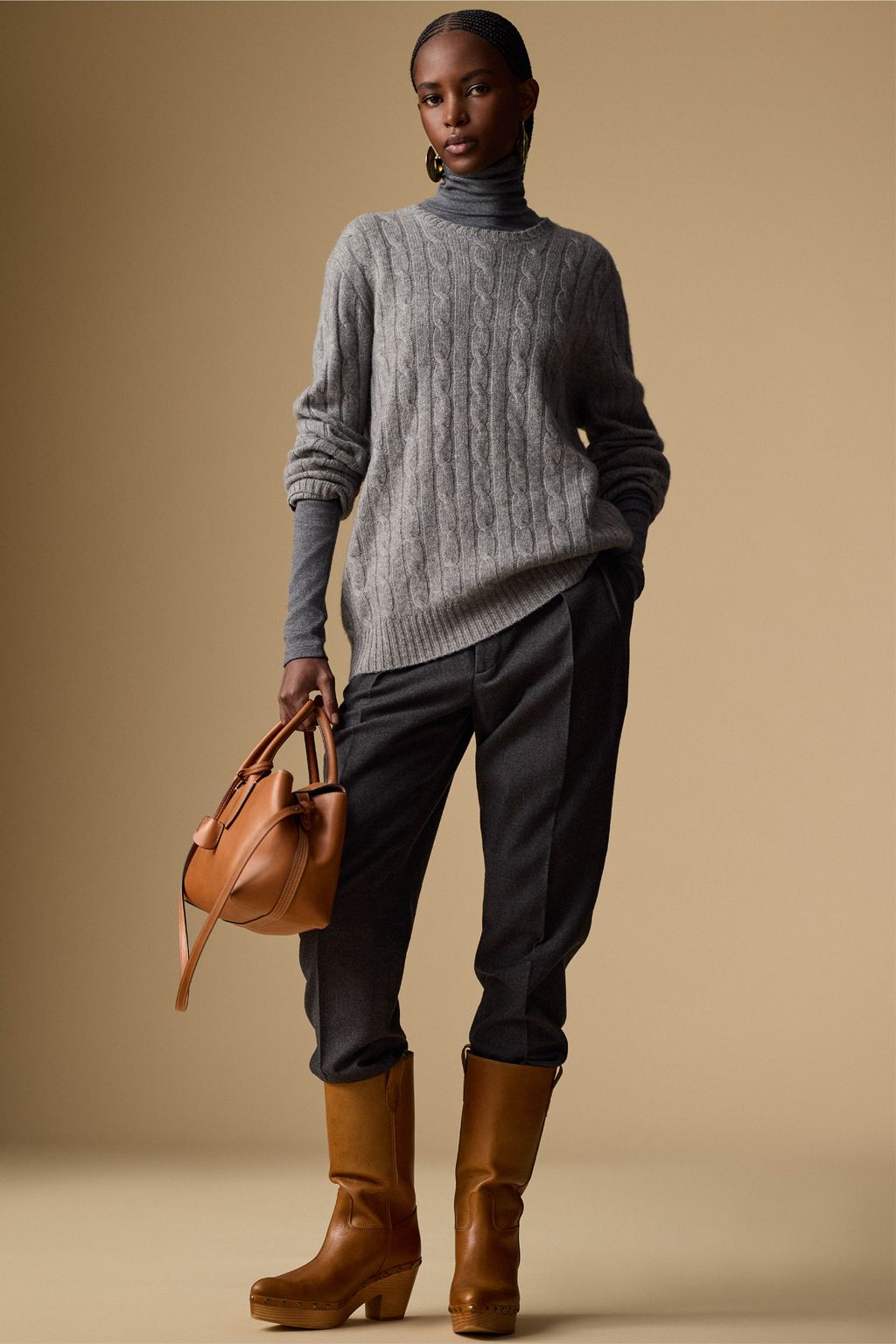 Fashion Week New York Fall/Winter 2025 look 18 from the Polo Ralph Lauren collection 女装