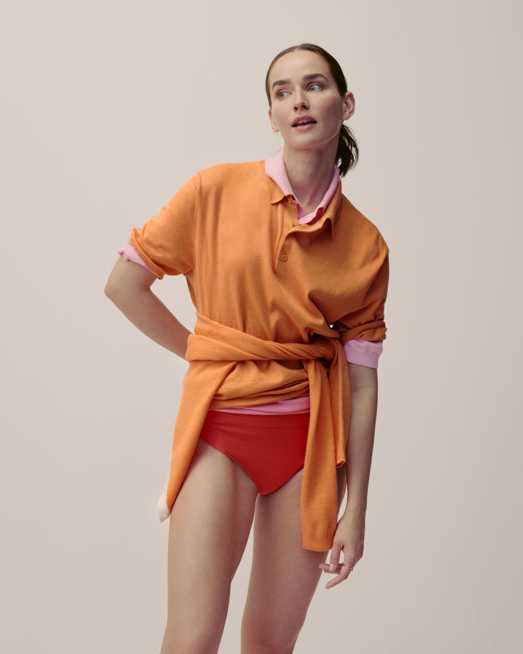 Fashion Week Paris Spring/Summer 2025 look 55 from the Eric Bompard collection womenswear