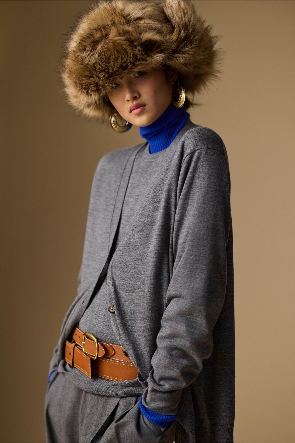 Fashion Week New York Fall/Winter 2025 look 19 from the Polo Ralph Lauren collection 女装