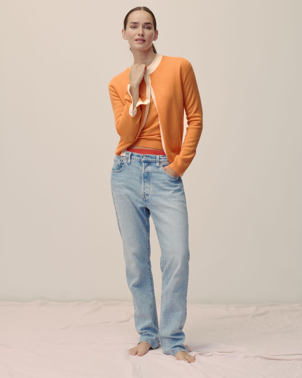Fashion Week Paris Spring/Summer 2025 look 57 from the Eric Bompard collection womenswear