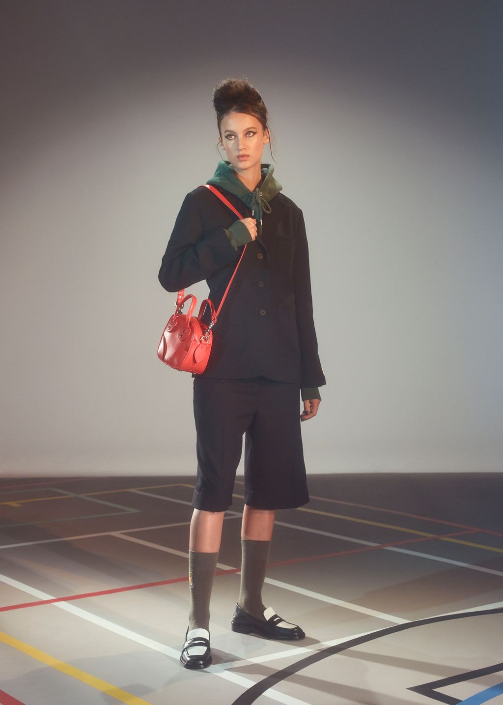 Fashion Week Paris Fall/Winter 2023 look 19 de la collection Maison Kitsuné menswear