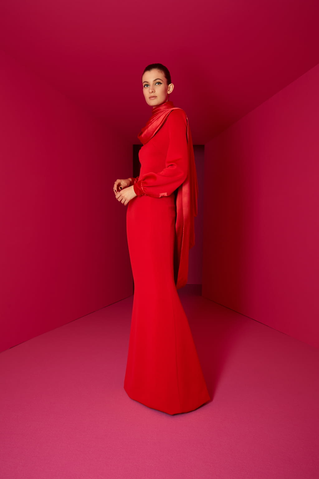 Fashion Week Paris Fall/Winter 2020 look 19 de la collection Alexis Mabille couture