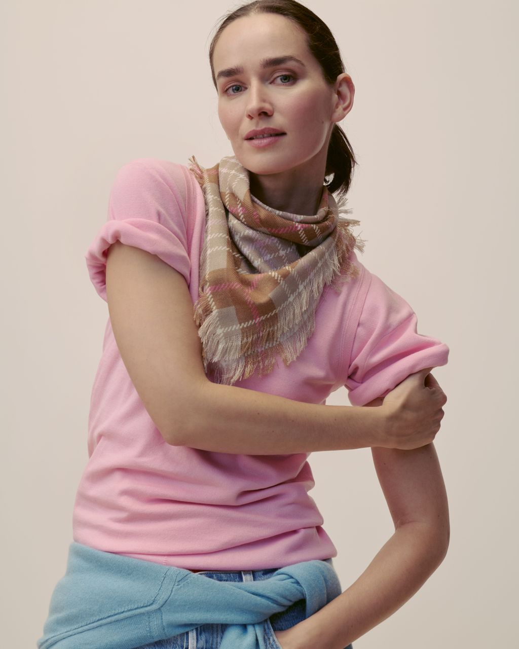 Fashion Week Paris Spring/Summer 2025 look 63 from the Eric Bompard collection womenswear