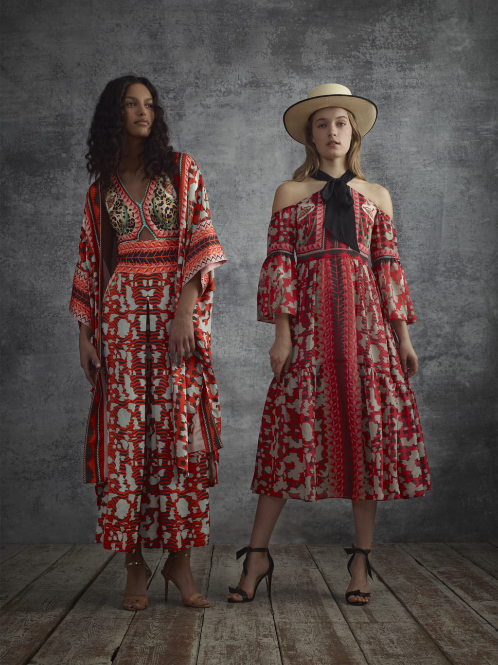Fashion Week London Pre-Fall 2018 look 13 from the Temperley London collection 女装