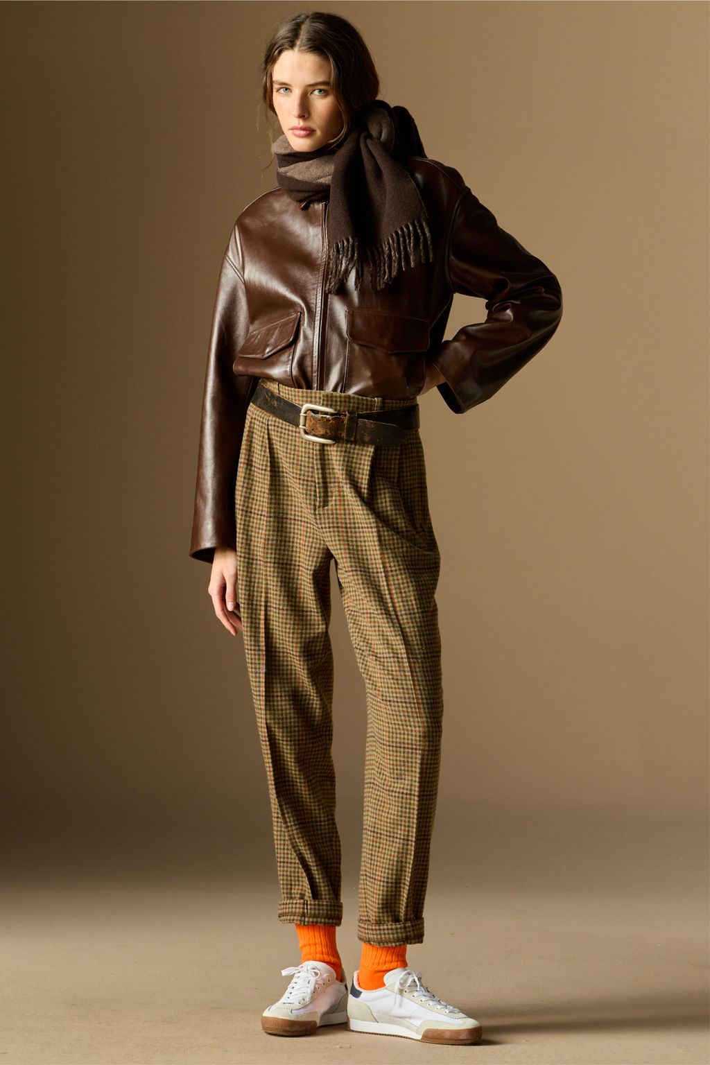 Fashion Week New York Fall/Winter 2025 look 27 from the Polo Ralph Lauren collection 女装