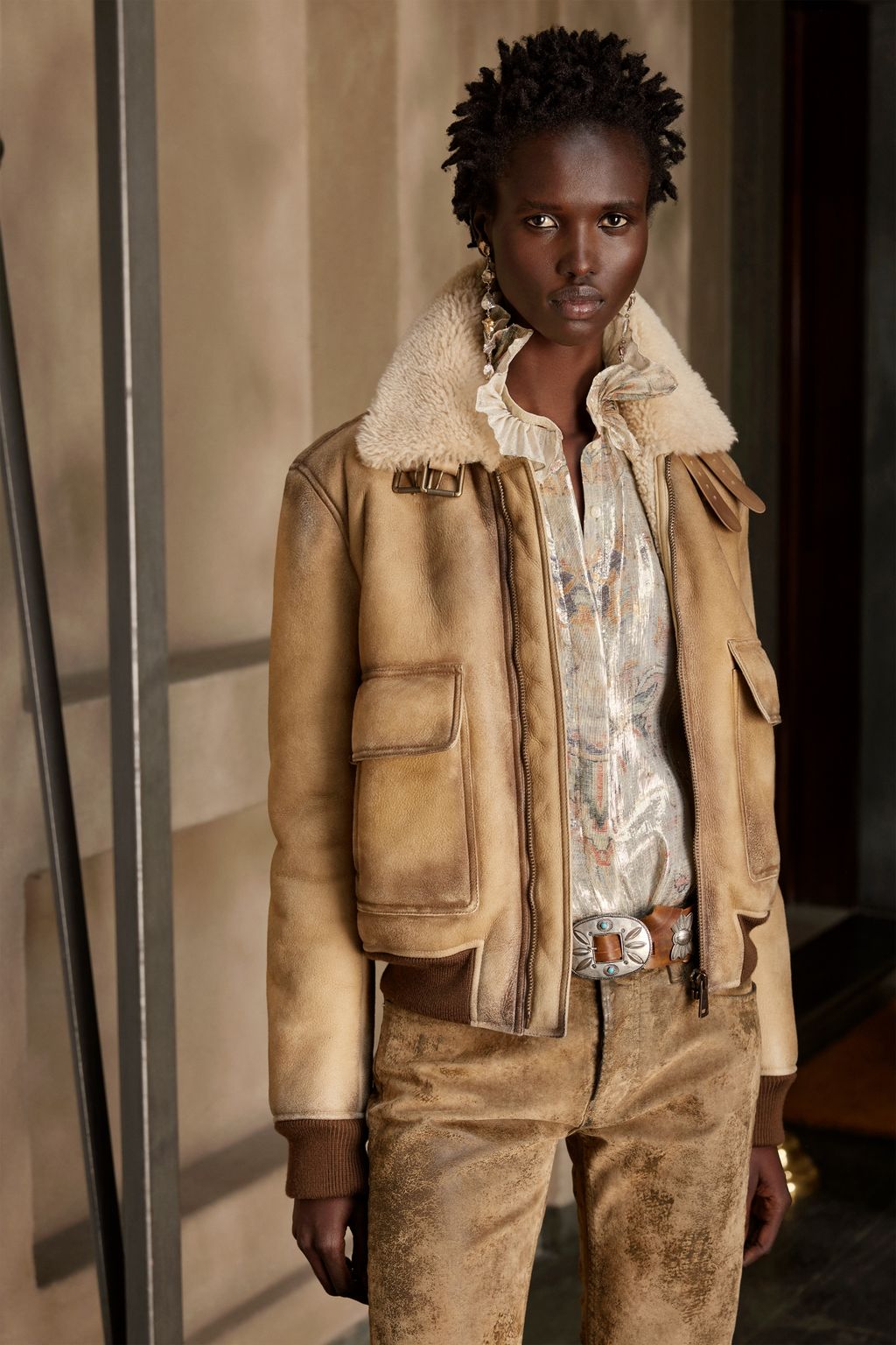 Fashion Week New York Fall/Winter 2023 look 3 from the Ralph Lauren Collection collection 女装