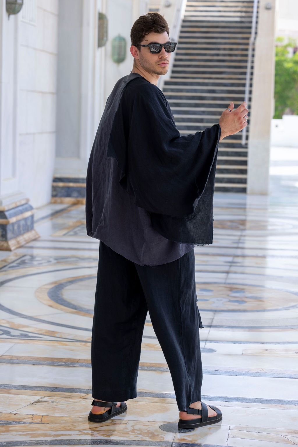 Fashion Week Paris Spring-Summer 2025 look 10 from the RBA New York - Saudi 100 collection menswear