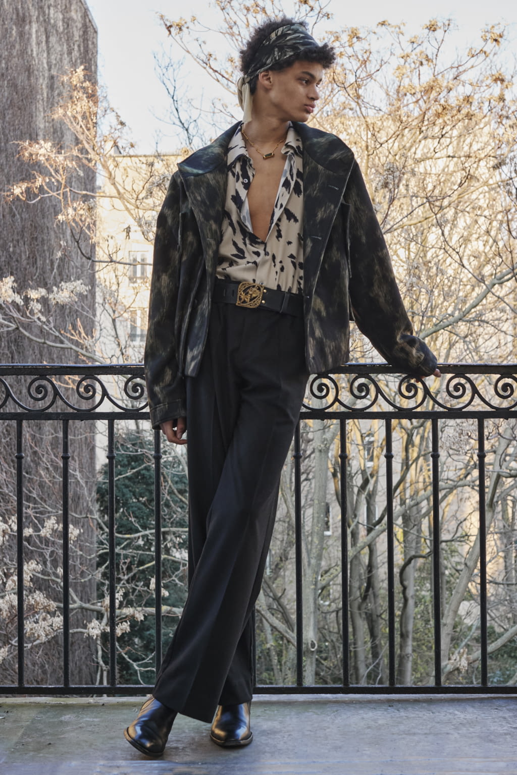 Fashion Week Paris Fall/Winter 2022 look 4 from the Davi Paris collection menswear